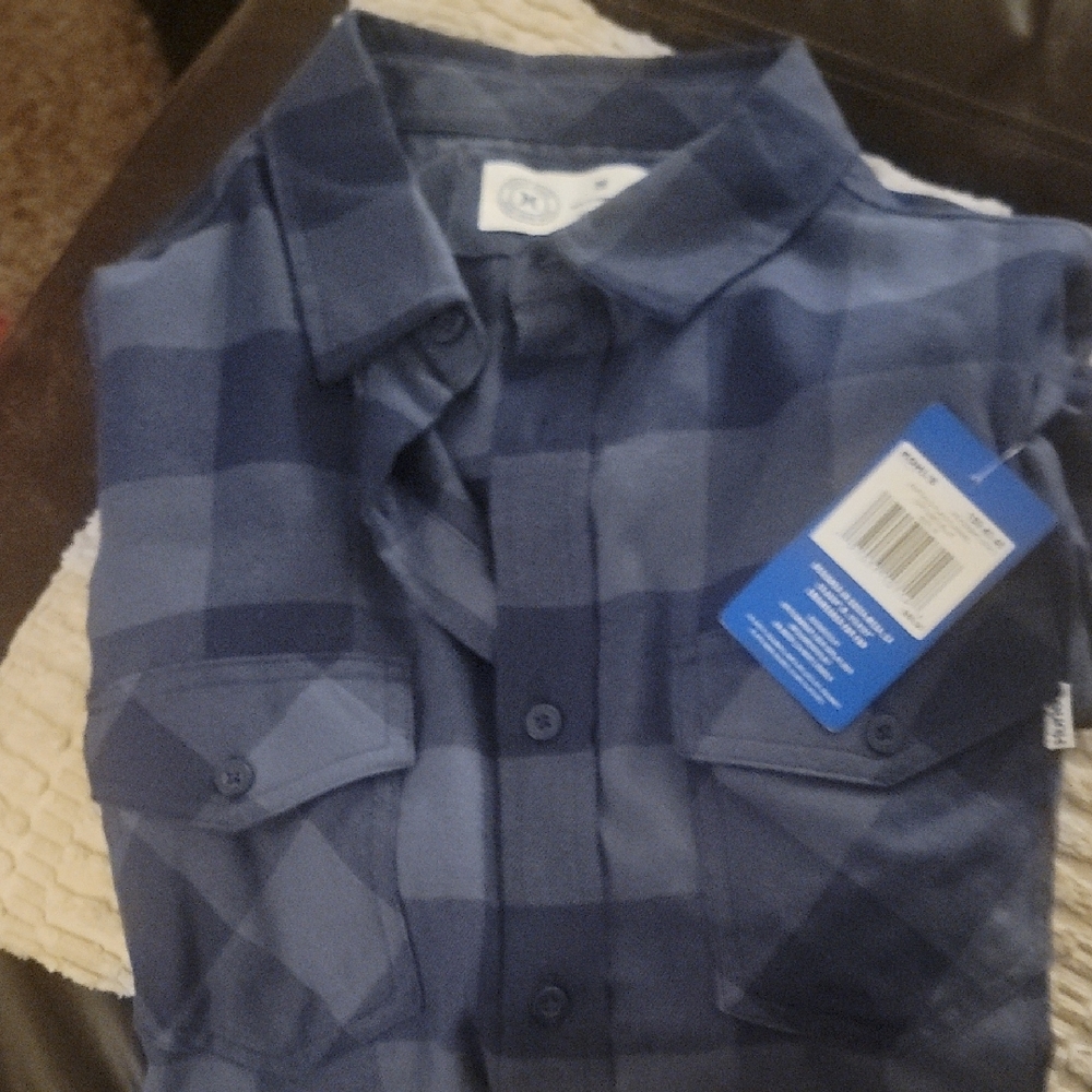 Men's Hurley Long Sleeve Button-Up Flannel Shirt